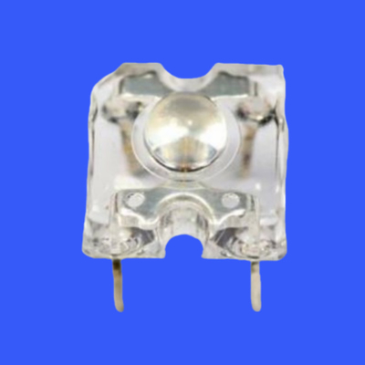 0.5W Amber Color Super Flux Piranha LED Integrated Zener Chip Protection 80deg 5mm LED Untuk Lampu Peringatan dan Panah