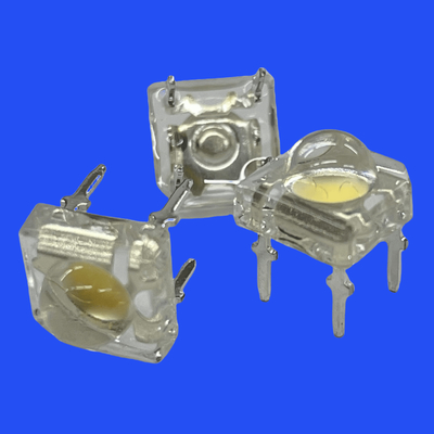 0.5W 6500K Cool White Piranha LED Integrated Zener 80deg 5mm LED Untuk Bus Truk Automotive Lighting