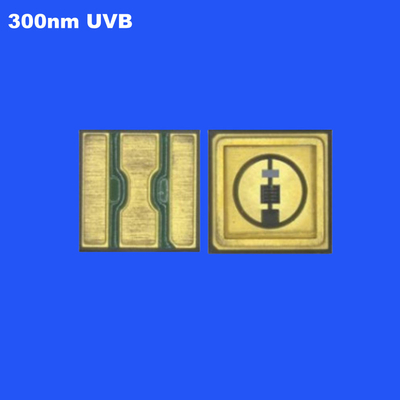 UVB 0.6W 3535 SMD LED Diode 300nm High Radiant Power 120deg Photocuring Diodes untuk Glue Curing